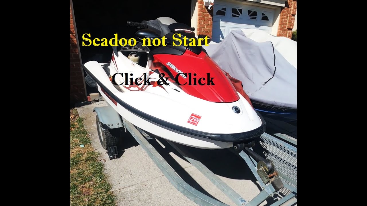 How To Fix Seadoo 4 Tec That Is Not Starting And Just Keep Clicking.