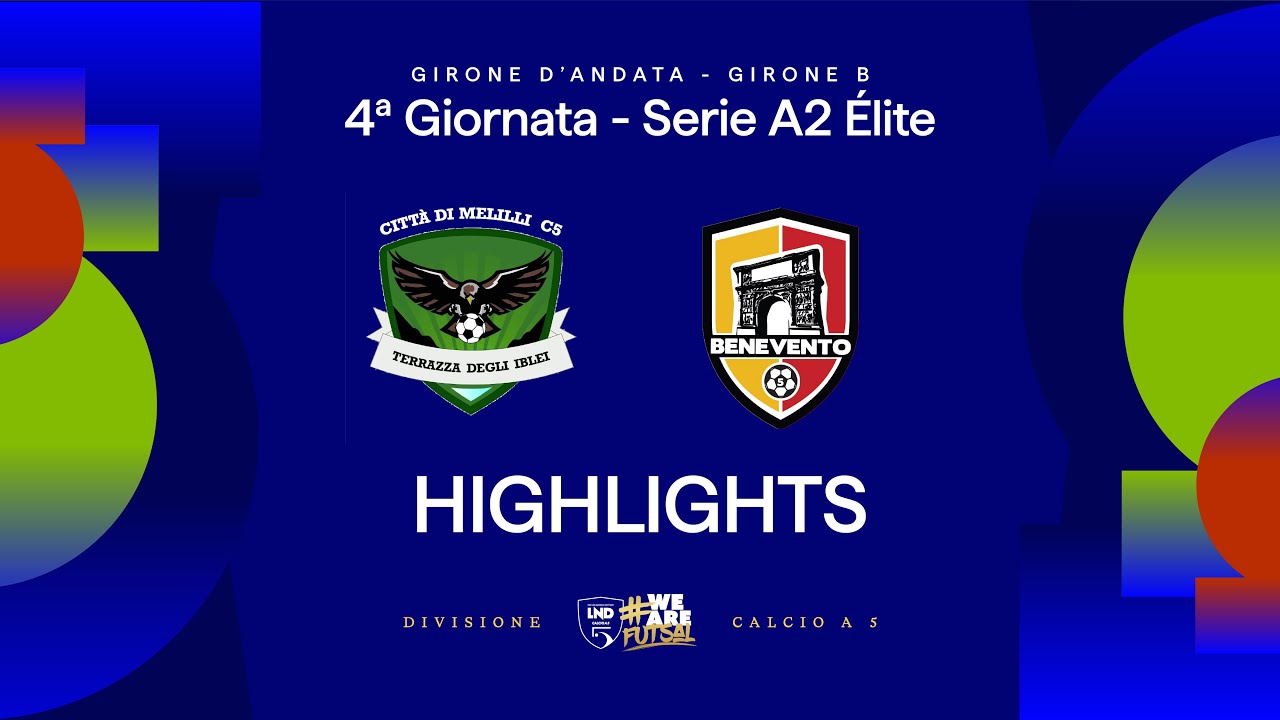 Città di Melilli-Benevento 5 2-5 | Gol e highlights | 4ª giornata | Serie A2 Élite 2025/2026 - Gir B