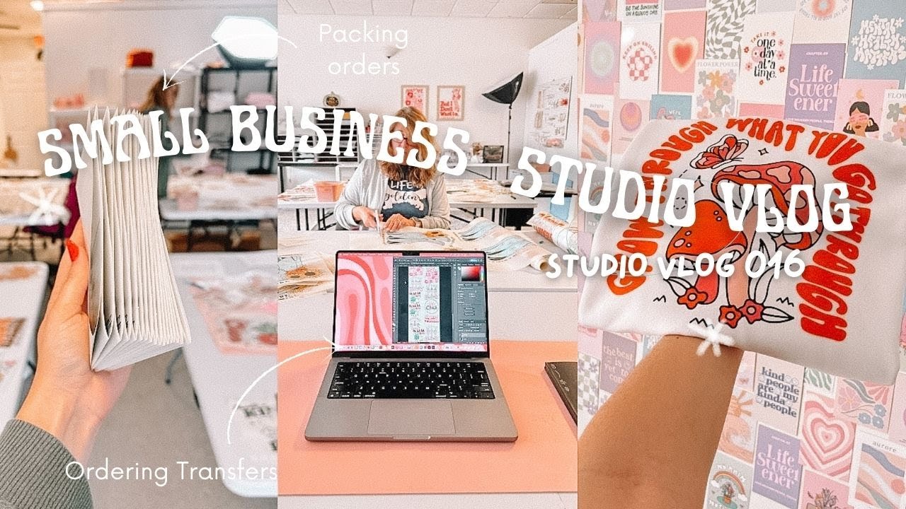 Day in the Life of a Small Business Owner, Studio Vlog 16, Packing Orders & Making Apparel