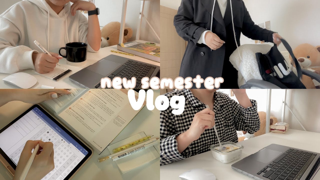 VLOG 📓| new semester, I'm back to college life, online classes | ft. Webudding