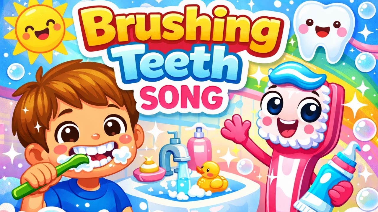 Toothbrushing Song for Toddlers 🪥 Squeeze a Bit | Kids Morning Routine Song | Kinder Moves