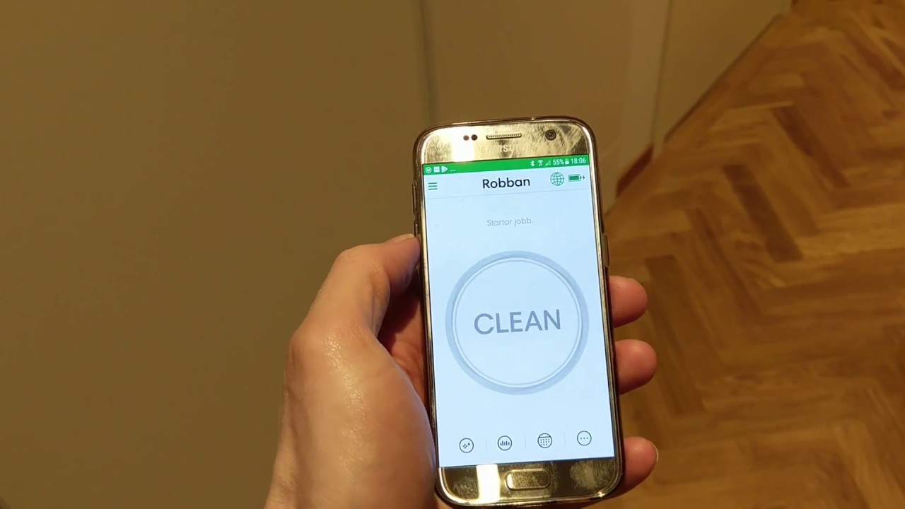 Automatic garage door for robotic vacuum cleaner