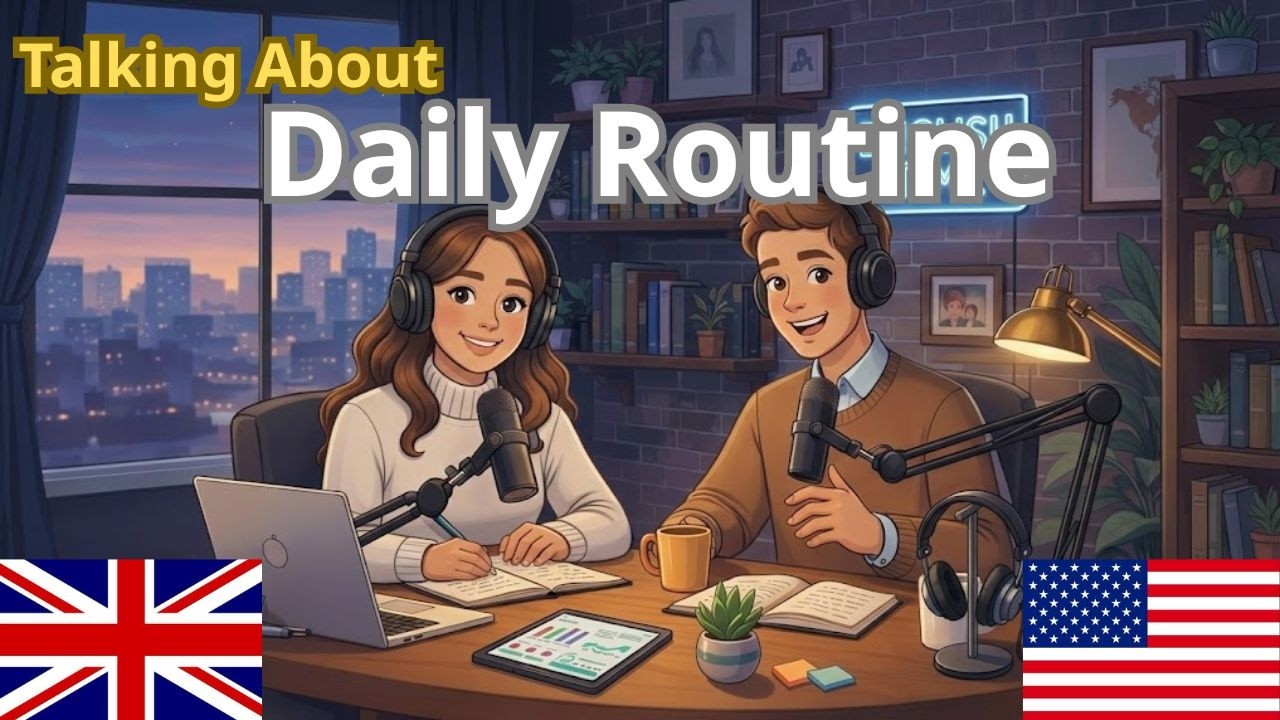 How to Talk About Your Daily Routine in English | English conversation practice