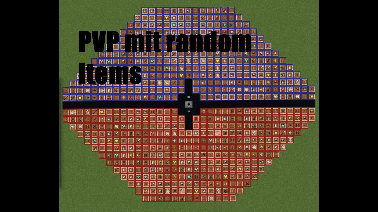 Ich spiele Minecraft PvP gegen Luca mit random Items