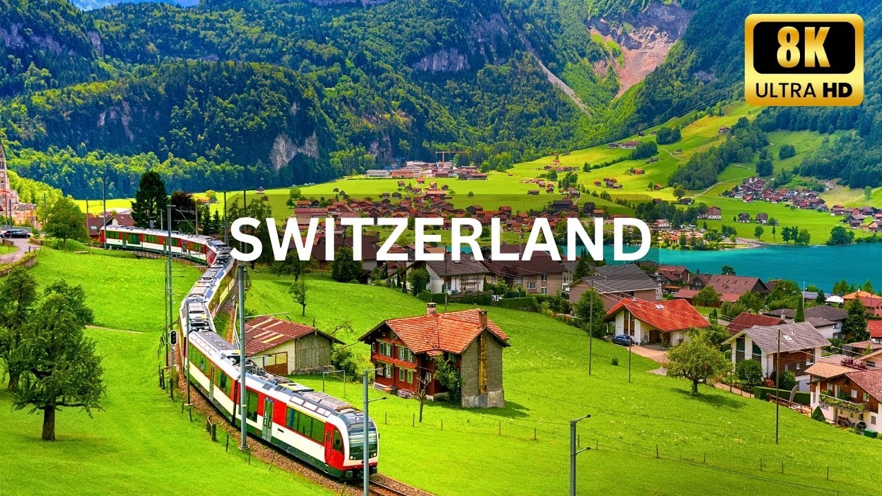 Switzerland in 8K UHD: A Visual Symphony of Serenity with Peaceful Relaxing Music