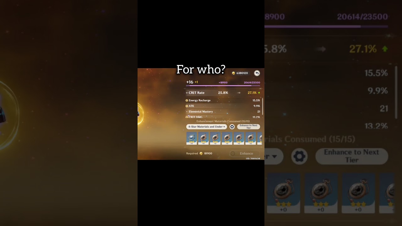 is it even good?. #genshinimpact #genshin #artifact #artifactluck