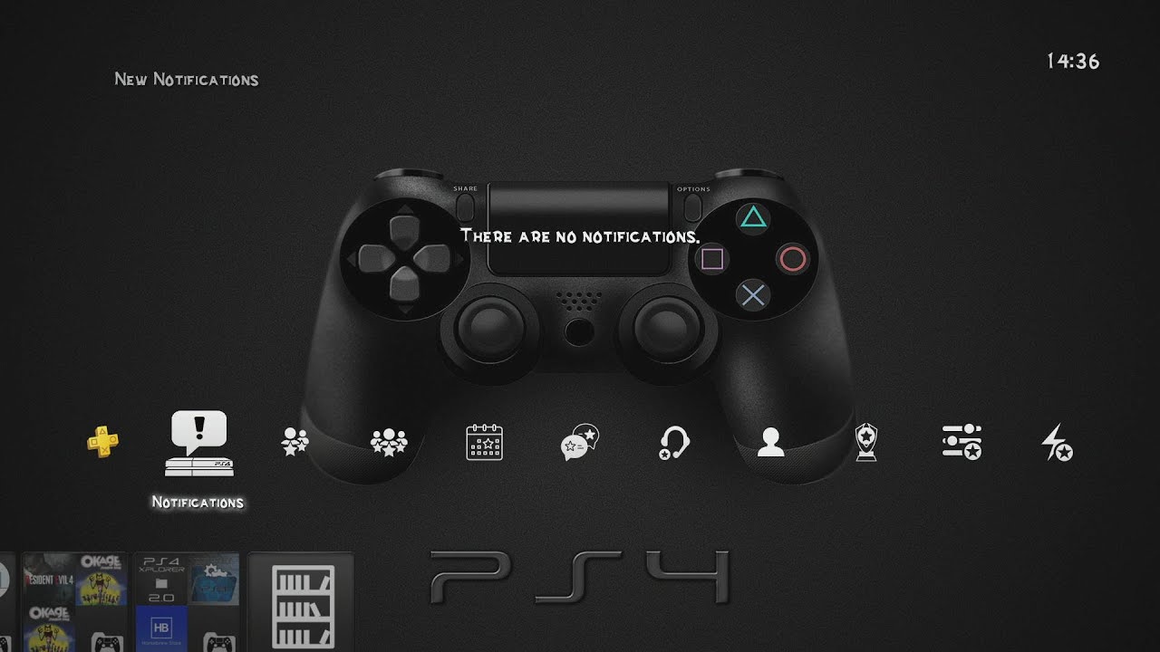 ✅PS4 dark theme