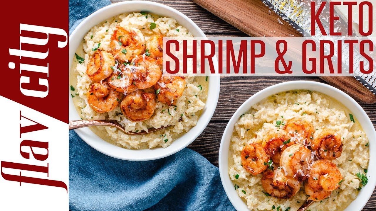 How To Make Shrimp and Cauliflower Grits - Easy Keto and Low Carb Recipe