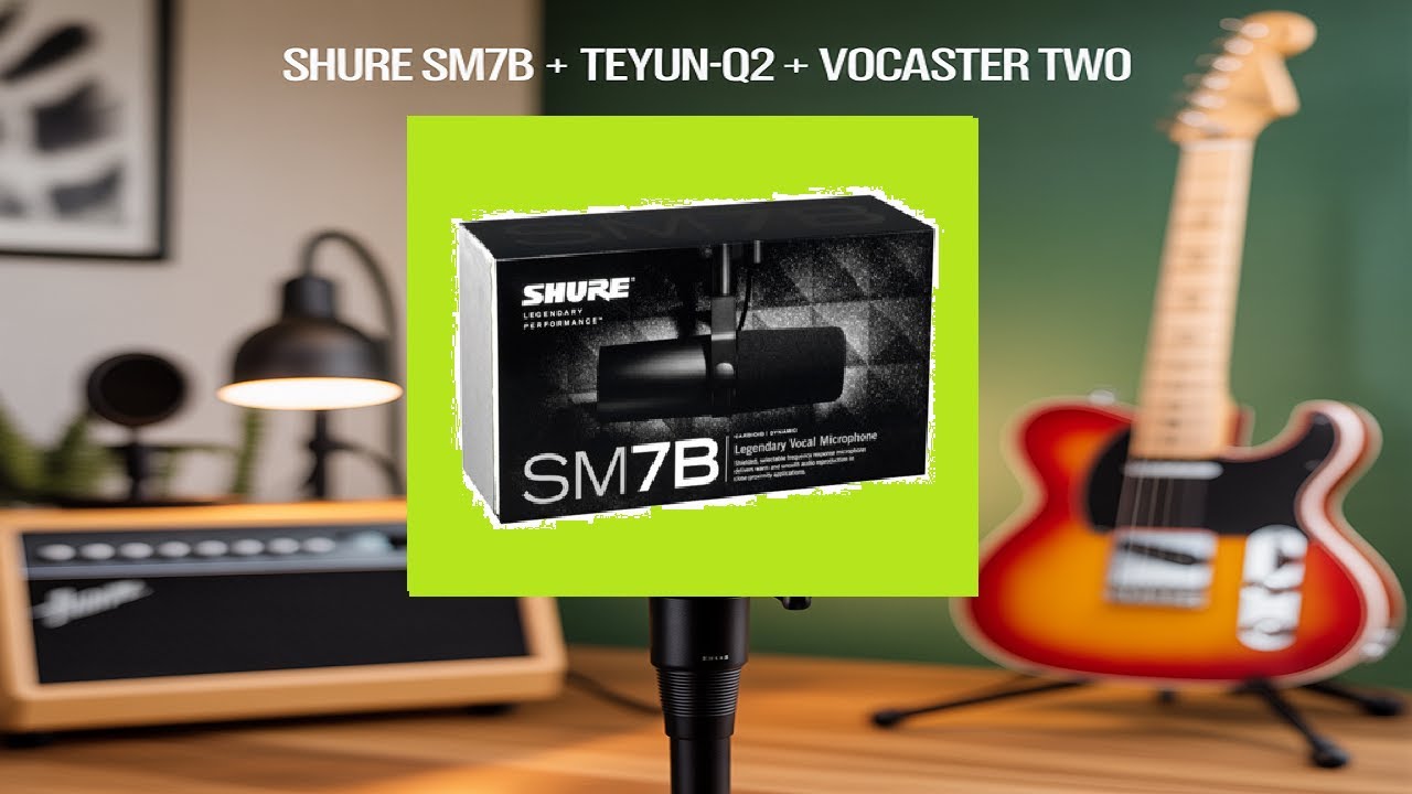 How to Set Up Shure Sm7b With Teyun-Q2 And Vocaster Two Audio Interface (Only Work With 48V On)