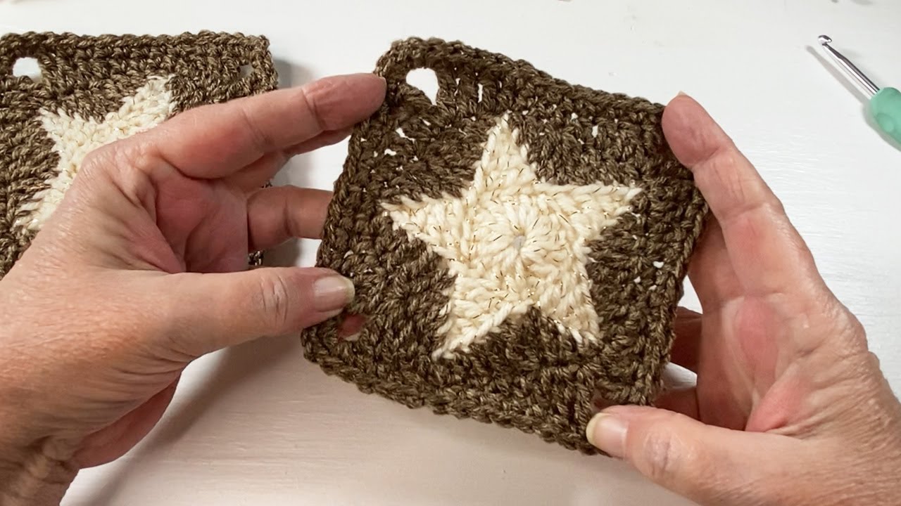 How to Crochet Star Granny Square Tutorial