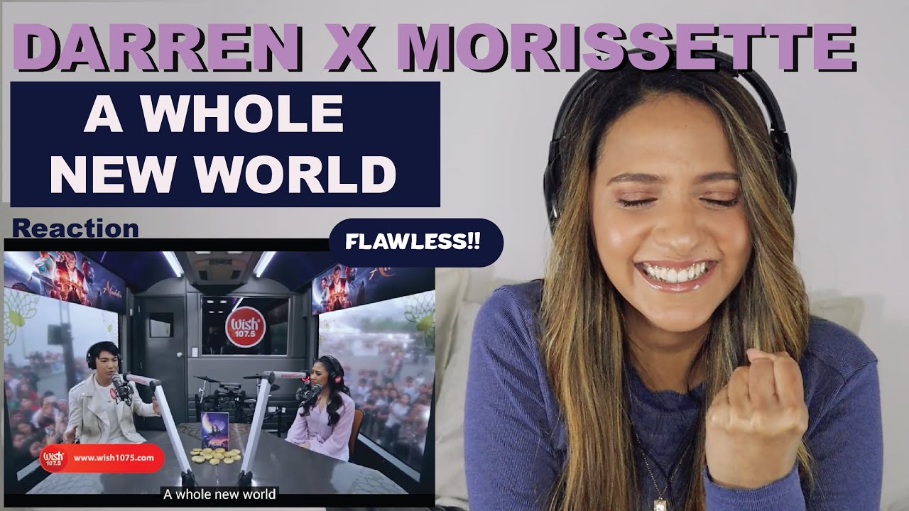 DARREN X MORISSETTE - A Whole New World LIVE (Aladdin's Theme) | REACTION!!