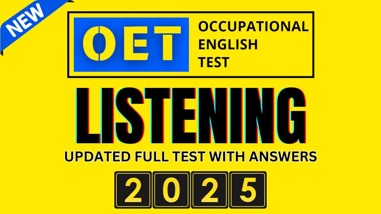 OET 3.0 listening sample for nurses 2025 | OET 2.0 Online Classroom