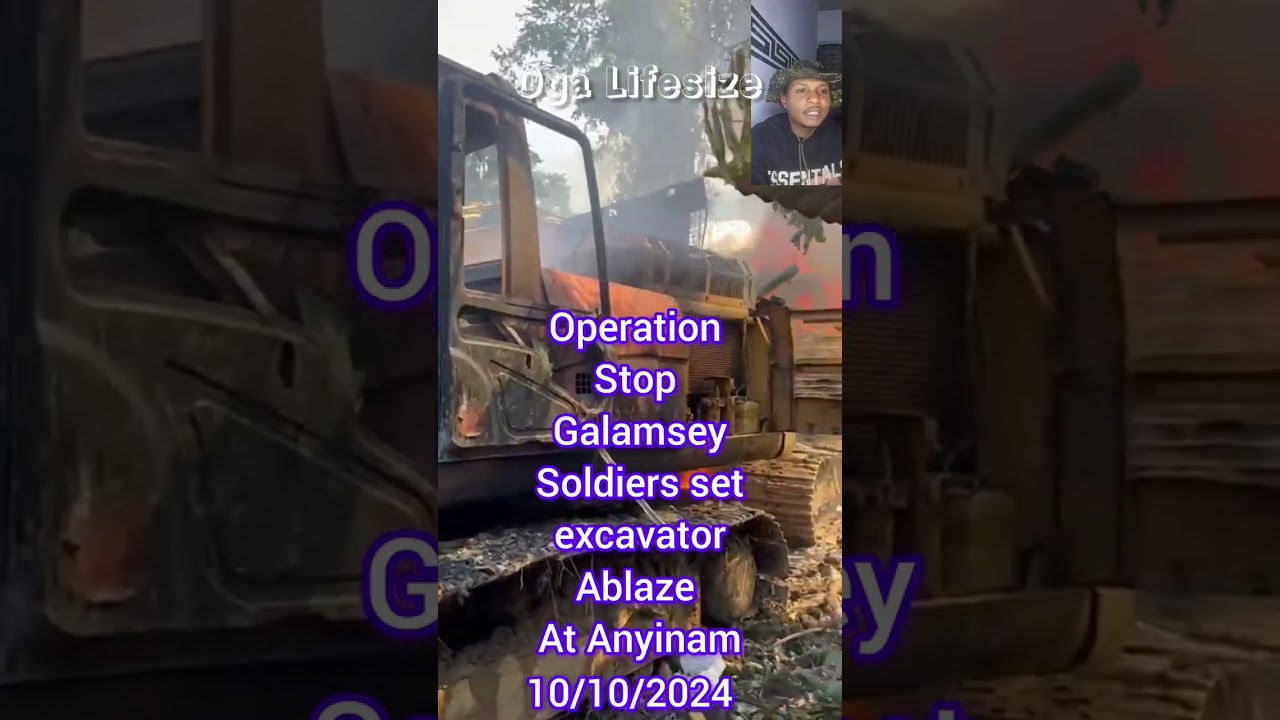 Operation Stop GALAMSEY 🛑 🤯🤯🤯🤯Heavy operation by the Soldiers at Eastern Region 3 excavators Down🔥🔥🔥