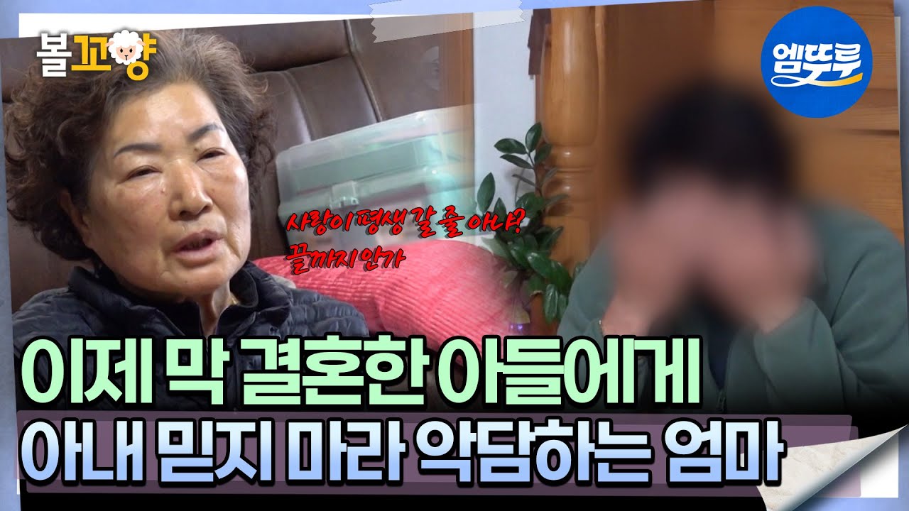 [#오은영리포트 결혼지옥] 이제 막 결혼한 아들에게 아내 믿지 마라 악담하는 엄마  -삼산조각 부부 4-  #엠뚜루마뚜루 #볼꼬양 MBC250630방송