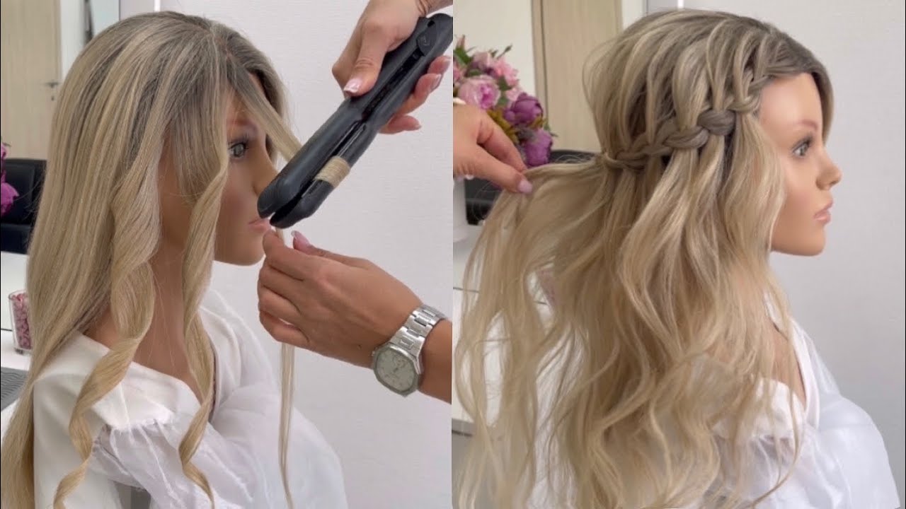 How to do flat iron curls?  Useful tutorial. Waterfall braid tutorial