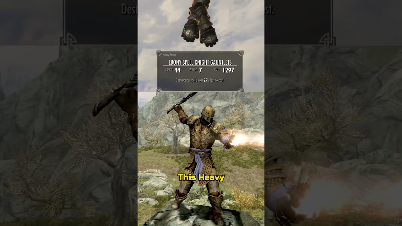 Ta zbroja pozwoli ci zostać rycerzem magii! #skyrim #gry #kr&oacute;tkiefilmy
