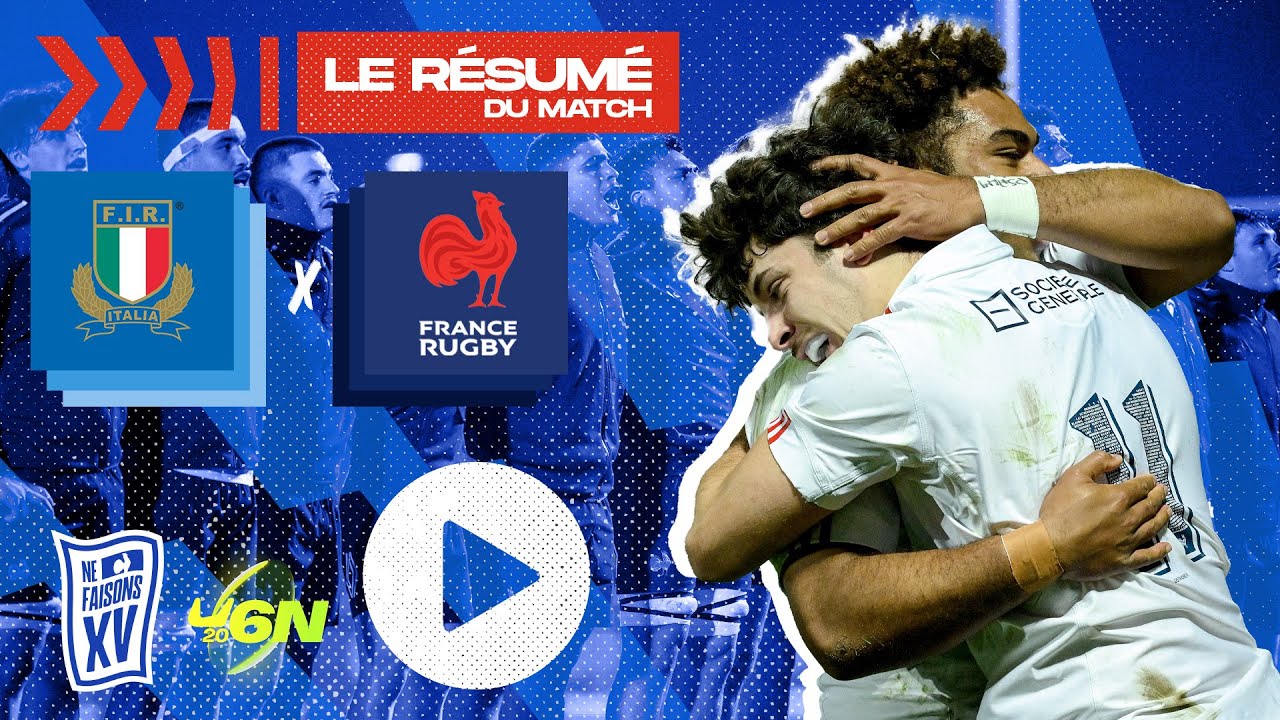 Tournoi des Six Nations moins 20 ans 2025 : Italie-France, le résumé
