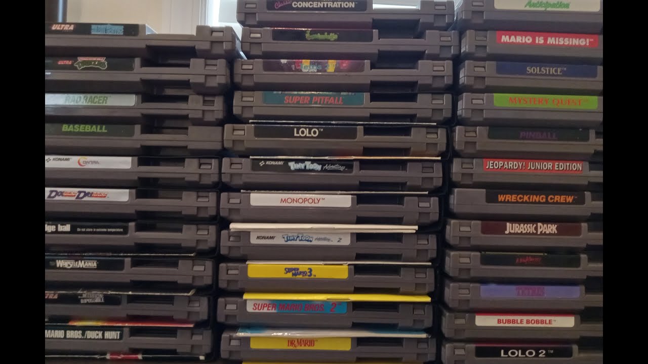 ASMR Gum Chewing and Whispering Original Nintendo NES Collection