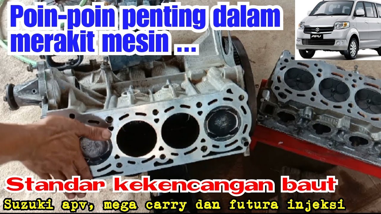 Standar perakitan mesin APV / FUTURA 1.5 injeksi