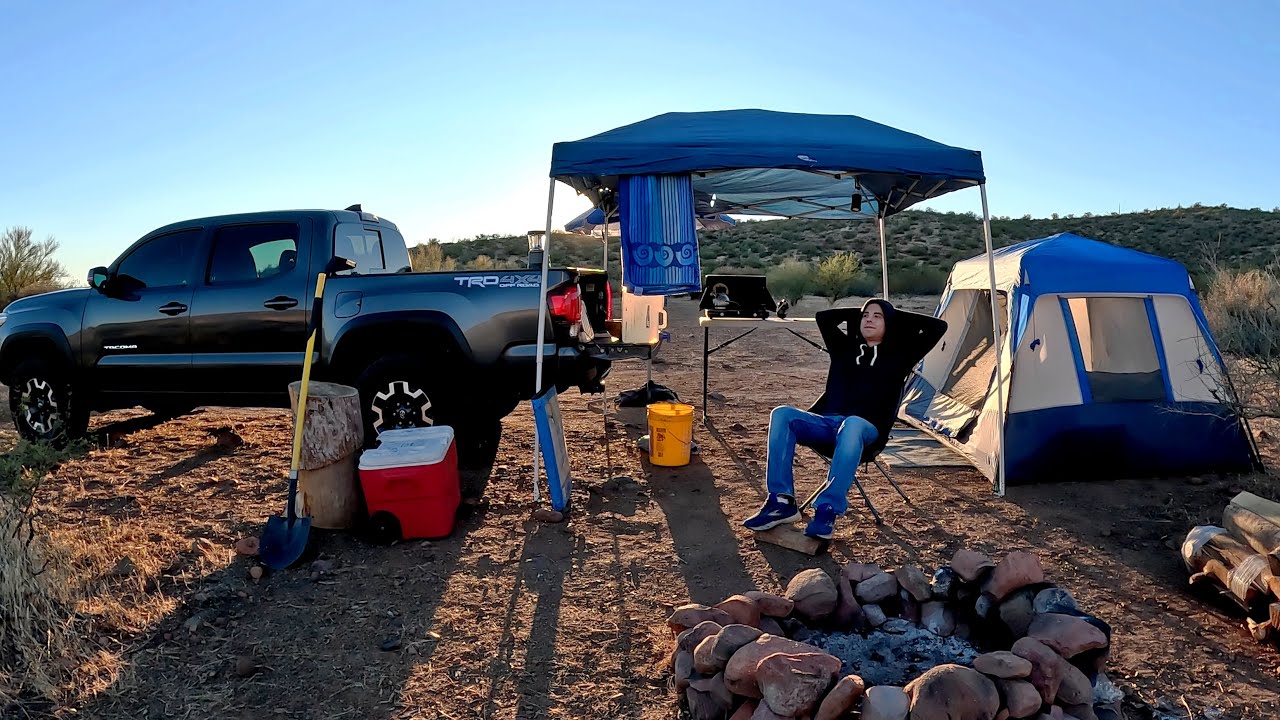 Tent Camping in the Deserts of Arizona | Tonto National Forest