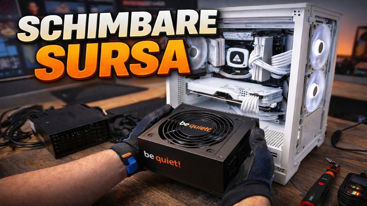 🔴SCHIMBAM SURSA PENTRU PRIMUL NOSTRU CLIENT DE PE YTB - BE QUIET PURE POWER 13M 850W 5600X RTX 3070