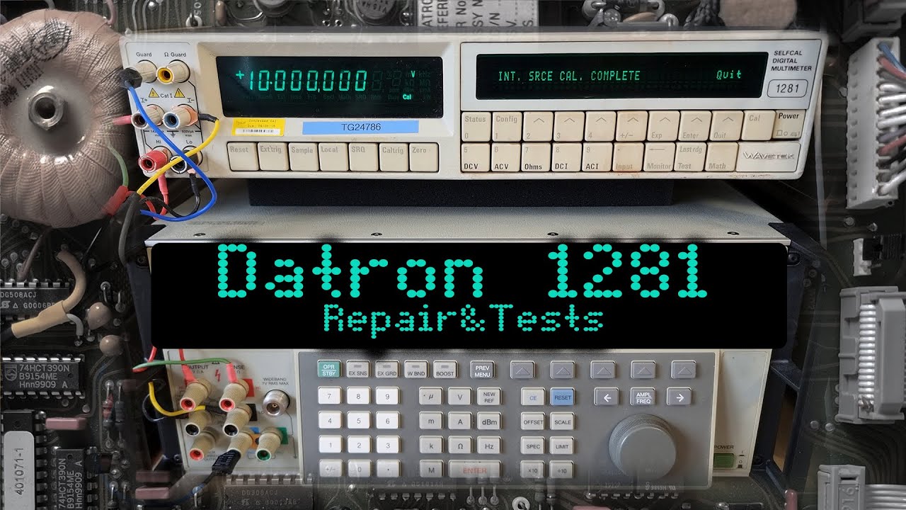 Ремонт и тестирование 8,5-разрядного мультиметра Datron Wavetek 1281