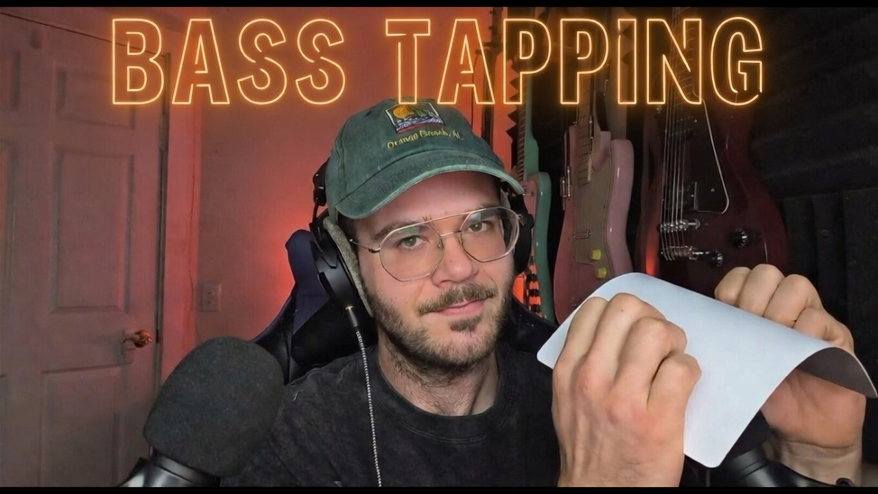 ASMR Deep Tapping w/ Whispering & Mouth Sounds for Sleep