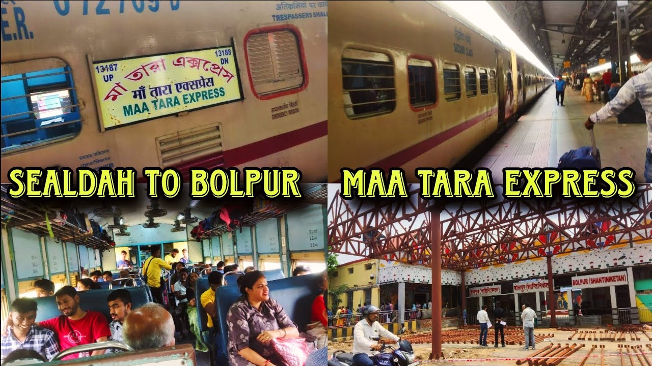 Sealdah to Bolpur Shantiniketan || Sealdah to Bolpur Maa Tara Express Train Journey 🚉