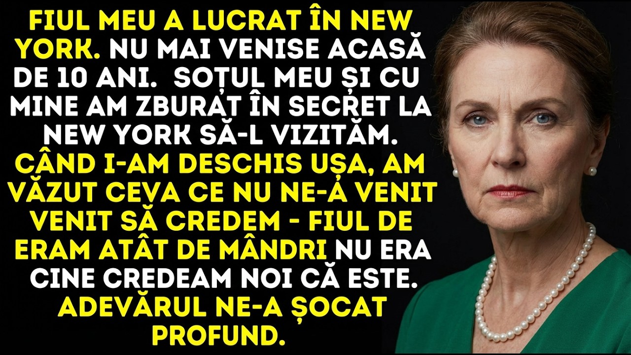 Fiul meu a stat 10 ani la New York—când l-am vizitat, am fost șocați