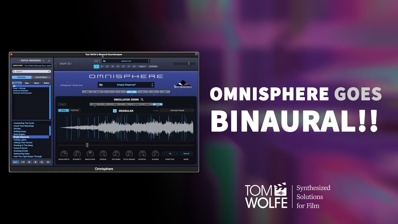 Omnisphere: how you can make Omnisphere BINAURAL!