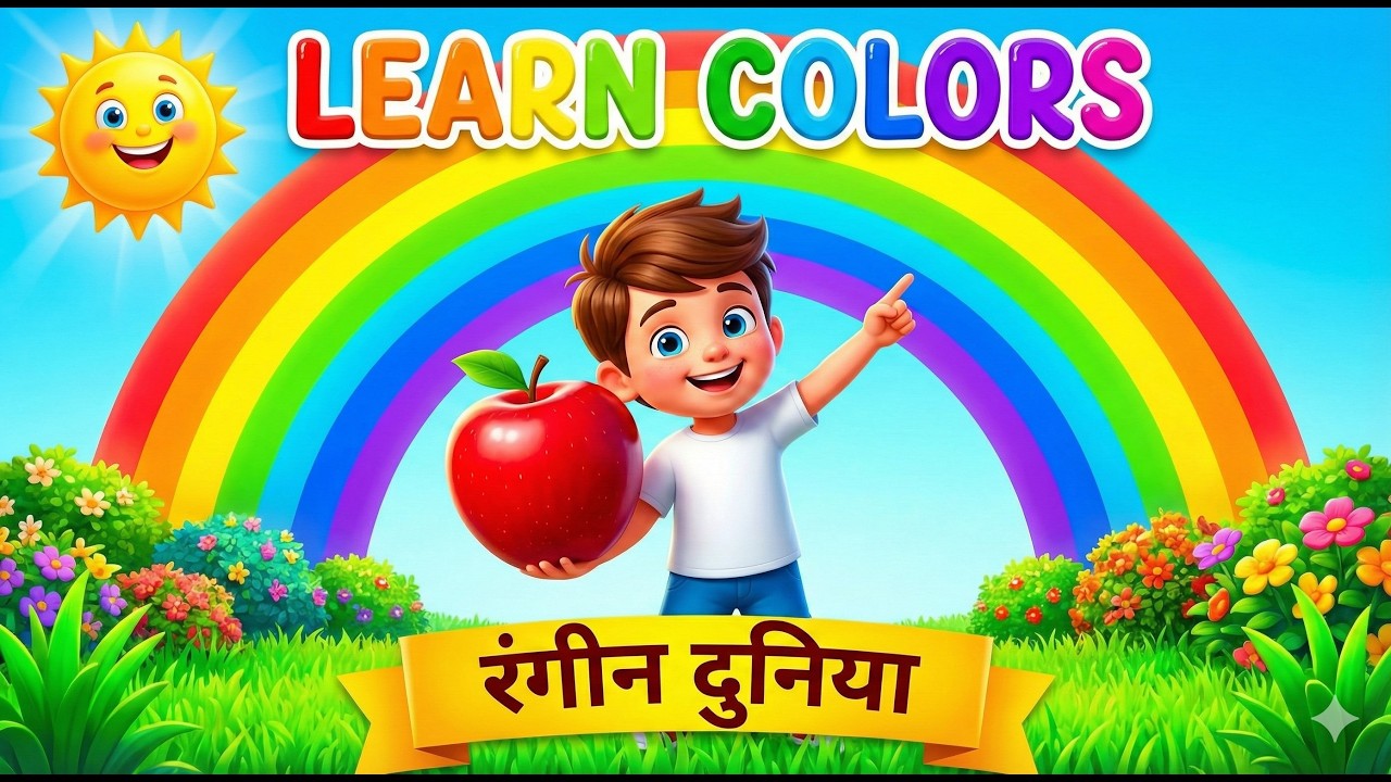 Rangeen Duniya - Learn Colors in Hindi | Laal, Neela, Peela | Kids Rhymes | Chunmun TV