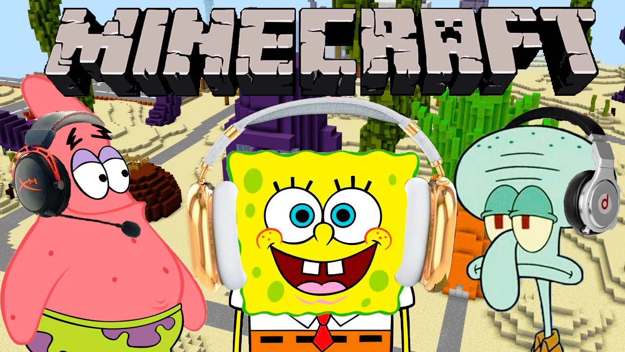 Губка Боб Квадратные Штаны Играть в Minecraft 1