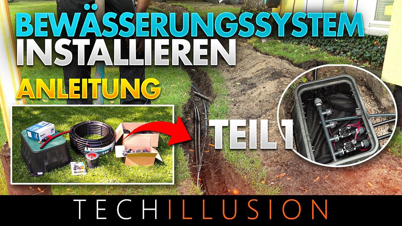 💧🌿AUTOMATISCHES BEWÄSSERUNGSSYSTEM Verlegen! 🔥TEIL 1 - Bewässerungssystem Gardena selber bauen! 😨😱