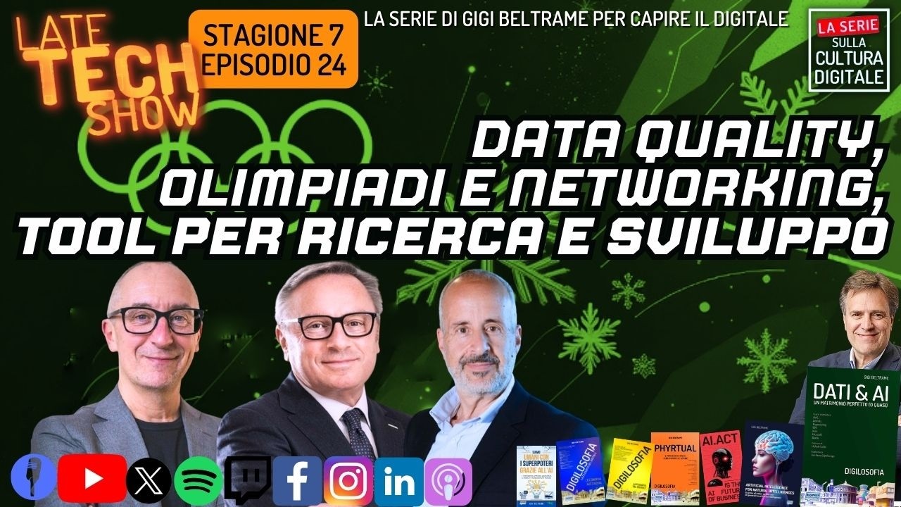 Data quality, Olimpiadi e networking, tool per ricerca e sviluppo - S07e24