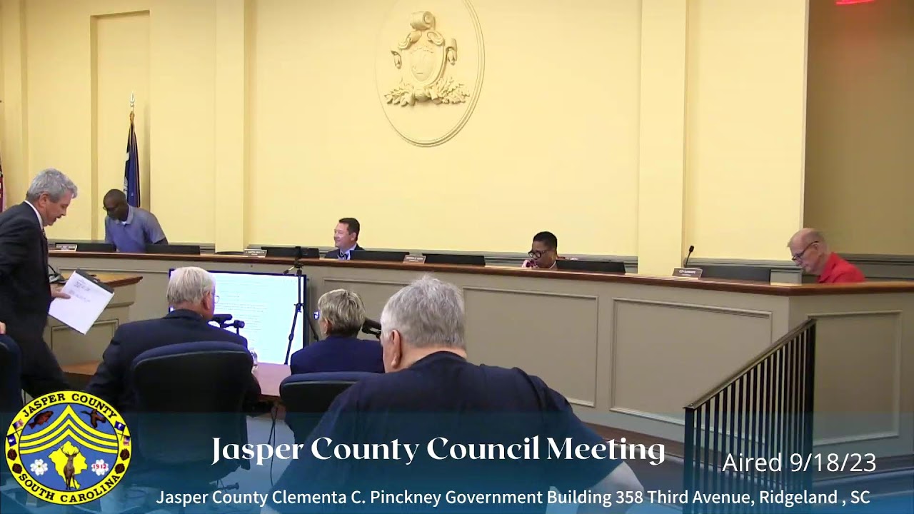 Jasper County Council Meeting 9/18/23