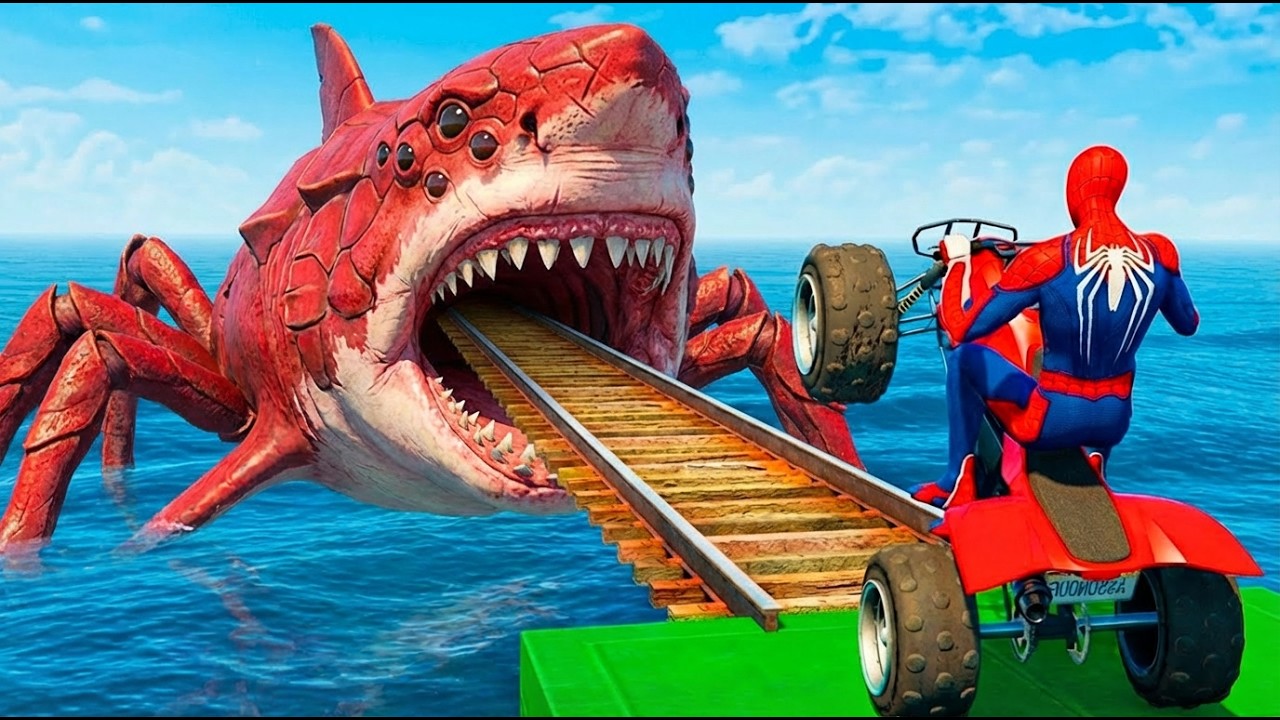 SPIDER-MAN against JUDY Ride on Motorcycle STUNT FUNNY MOMENTS | GTA 5 MULTIVERSE