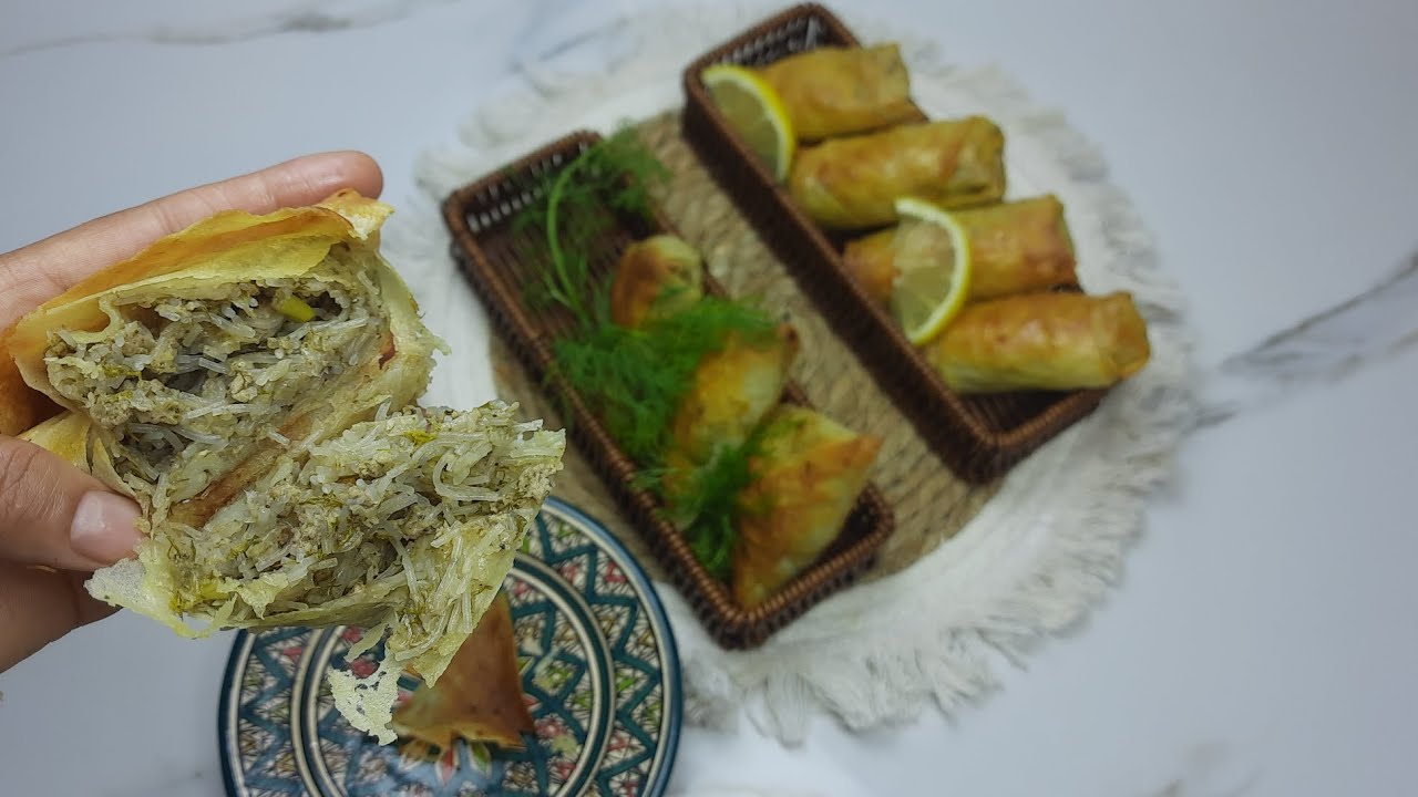 حلفوا لي بالحوت وهما غير بالدجاج! 😱 أسرع وأرخص مملحات لرمضان: بريوات البسباس والجبن 