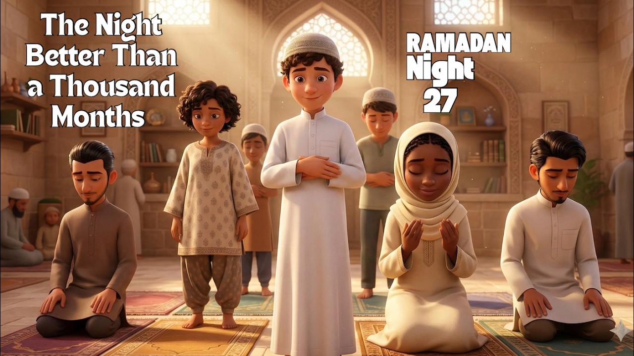 Ramadan Night 27 for Kids | Laylatul Qadr Explained | Islamic Bedtime Story| Muslim Kids Playlist