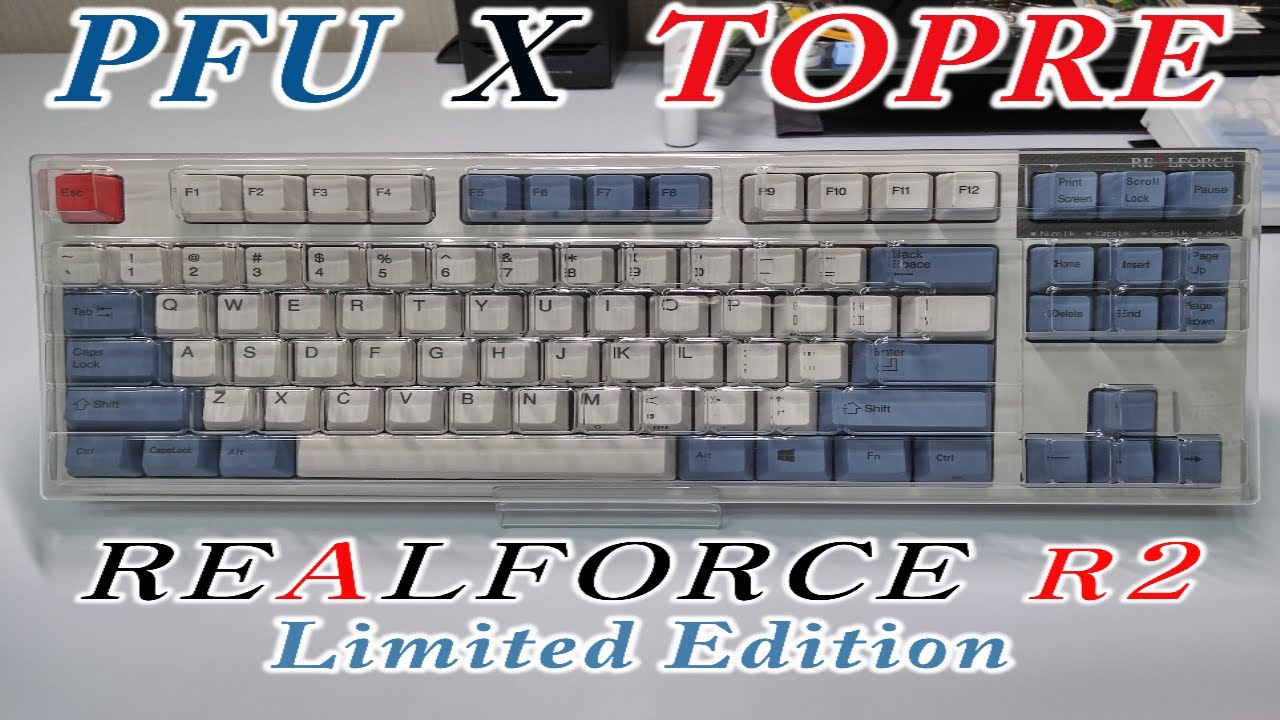 [2부]리얼포스 R2 PFU 저소음 45균등 리뷰(꾸미기, 키감편) Realforce R2 PFU Limited Edition (key feeling)