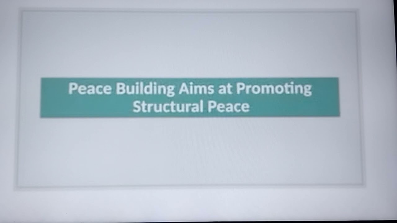 PEACEBUILDING