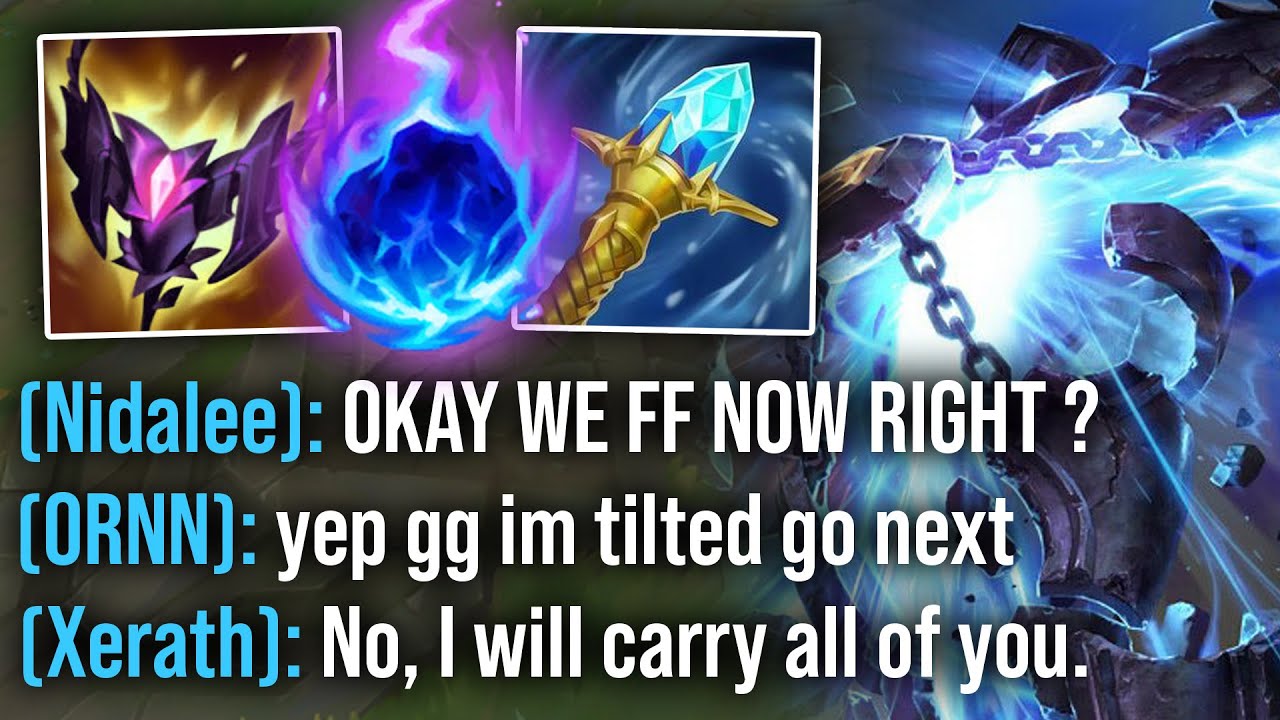 My Entire Team Wanted to FF... So I carried them as Xerath