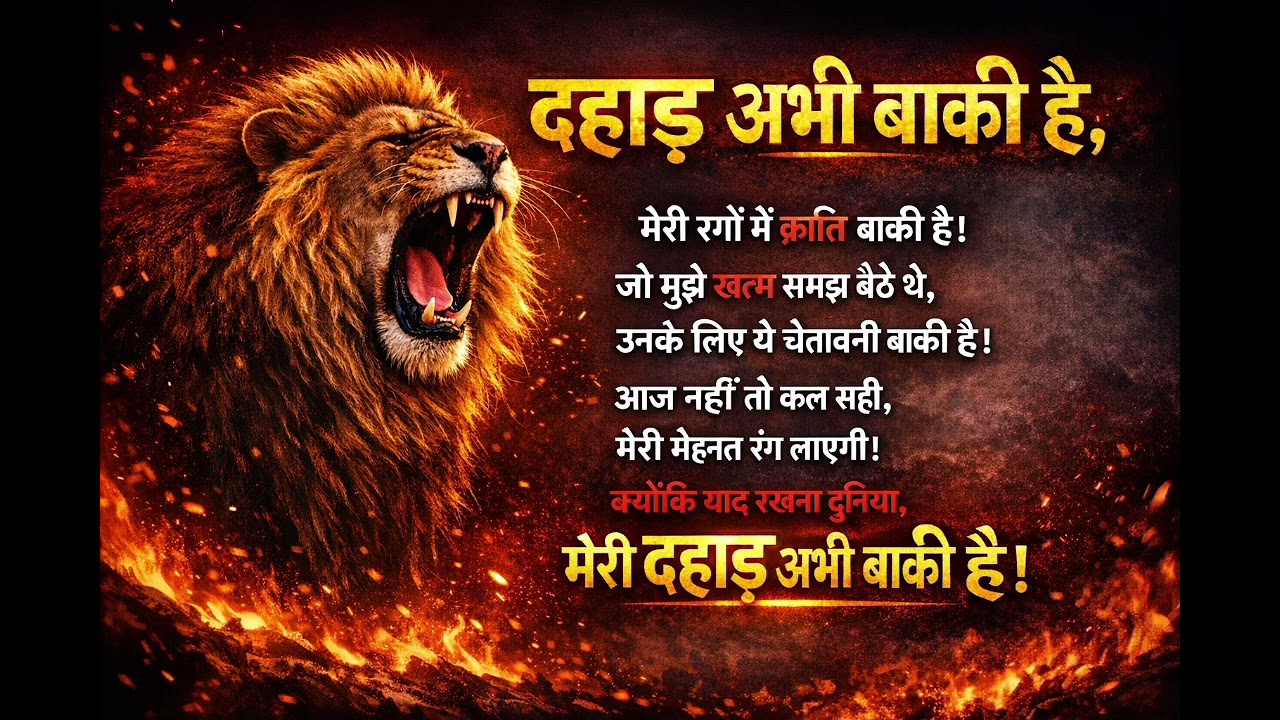 दहाड़ अभी बांकी है #upsc motivation songs #ias motivation songs #ips