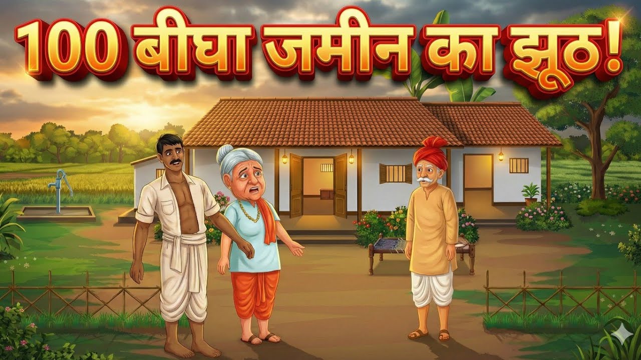 100 बीघा जमीन का झूठ! | Moral Stories | hindi kahaniyan | Bedtime Stories