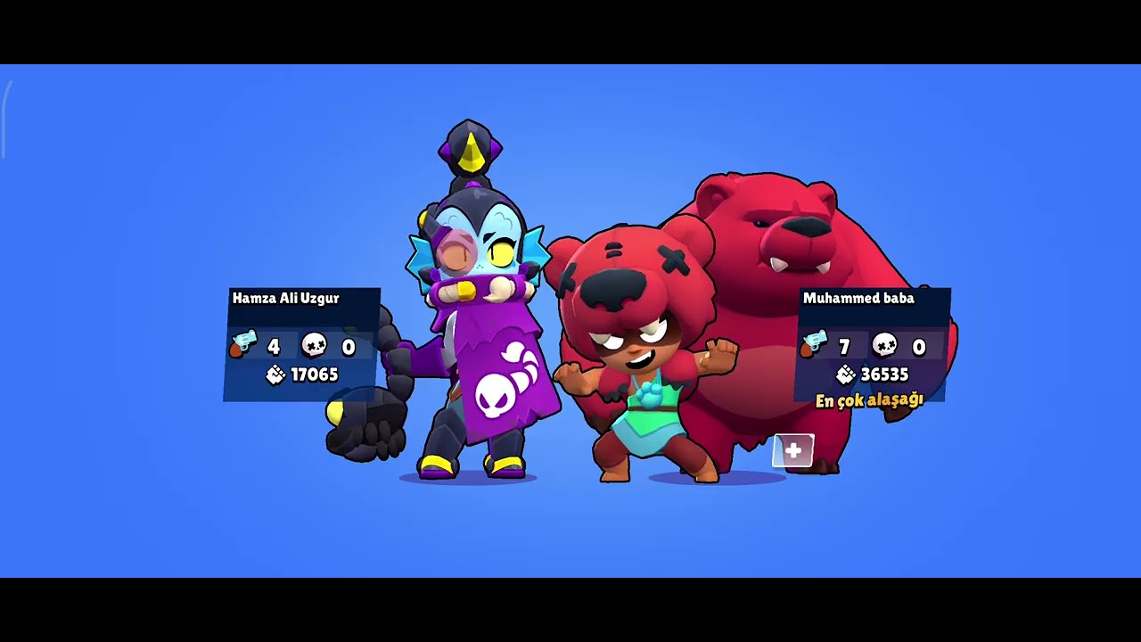 Telefonda brawl stars oynadım