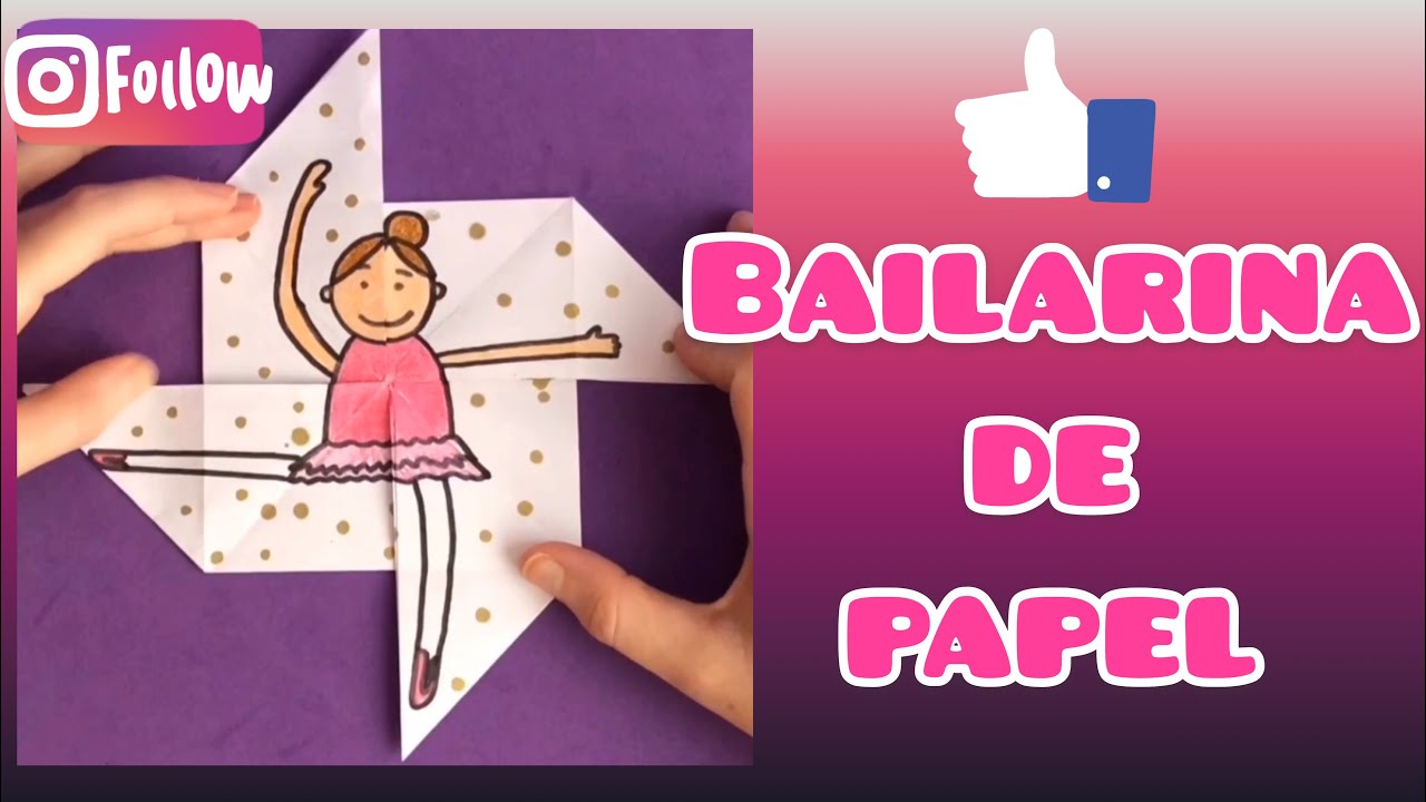 Tutorial bailarina de papel @mestraambclasse