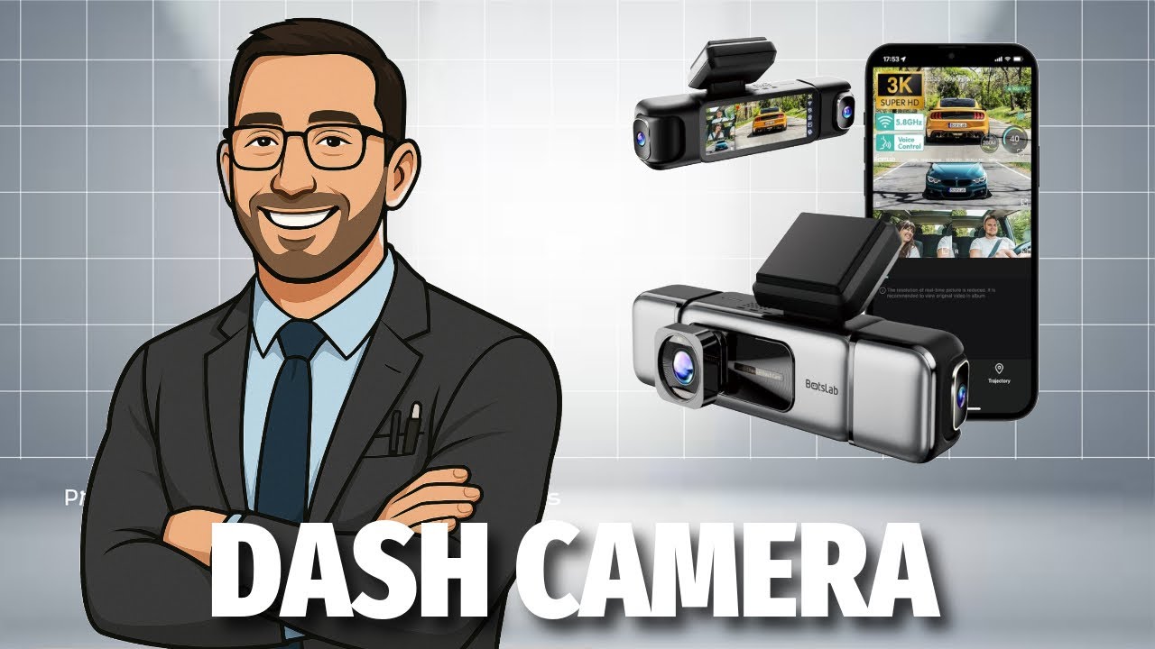 Botslab 3K 4 Channel Dash Cam, 560° All-Sides View, Front and Rear Inside pd wed