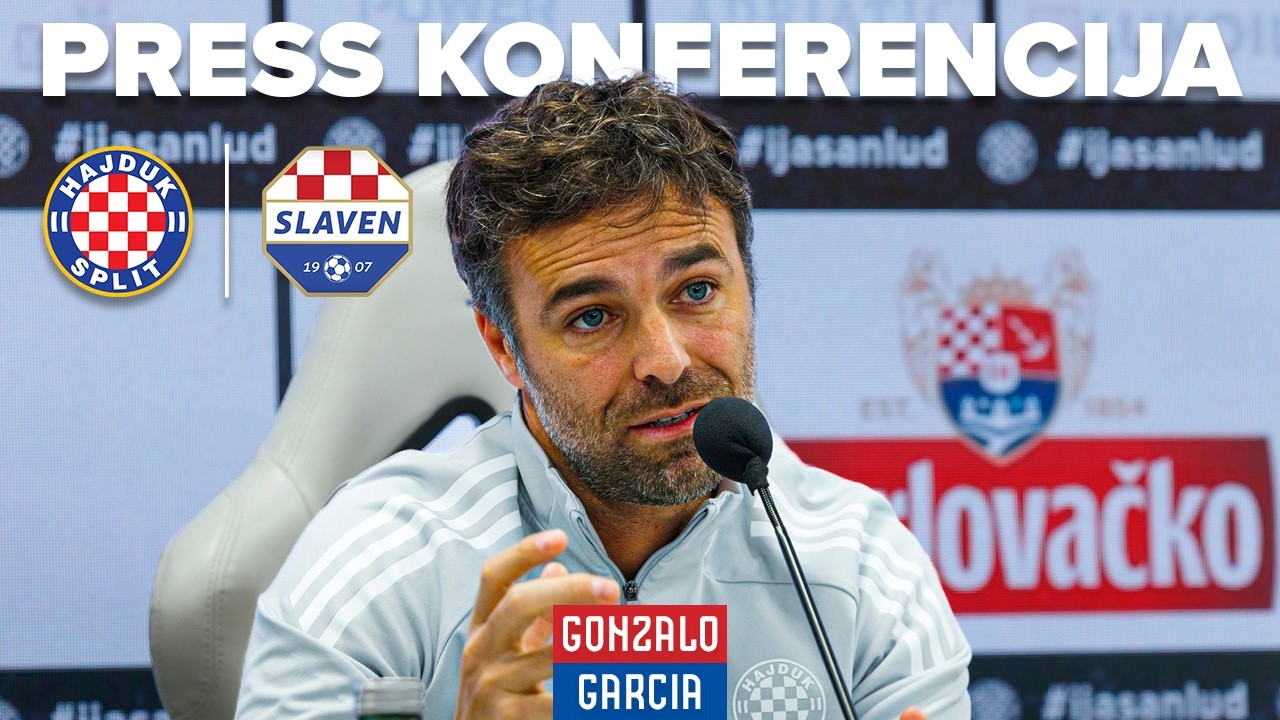 🎙️ Тренер Гарсия перед матчем Хайдук - Славен Белупо 🔴🔵