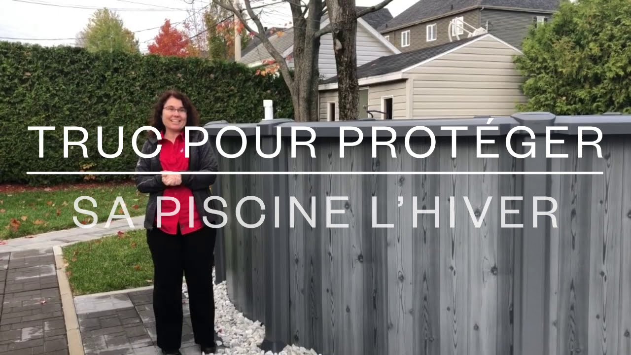 Truc pour protéger sa piscine hors-terre l'hiver