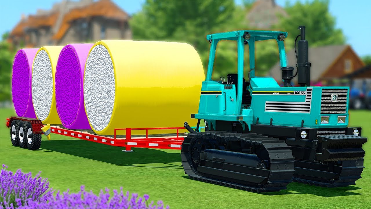 CLAAS vs CASE vs FENDT TRACTORS BATTLE WITH LAVENDER AND COTTON - Farming Simulator 22