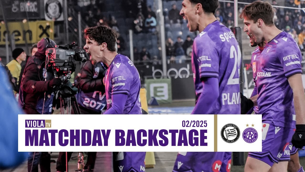 Matchday Backstage: Sturm Graz - Austria Wien 2:2 (02/2025) #faklive #Veilchen #violatv